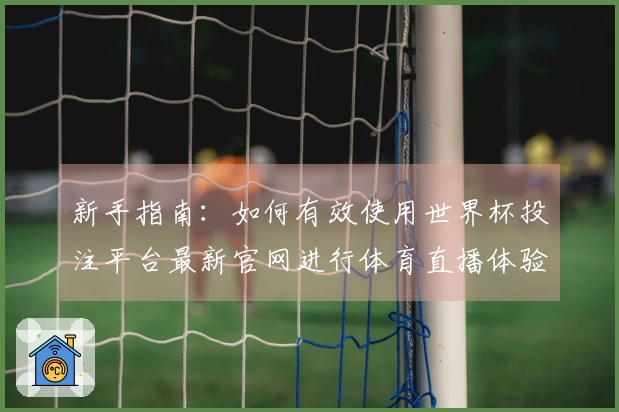 新手指南：如何有效使用世界杯投注平台最新官网进行体育直播体验